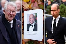 Alex Ferguson and Prince William With Manchester United Legends Pay Their Respects to Bobby Charlton