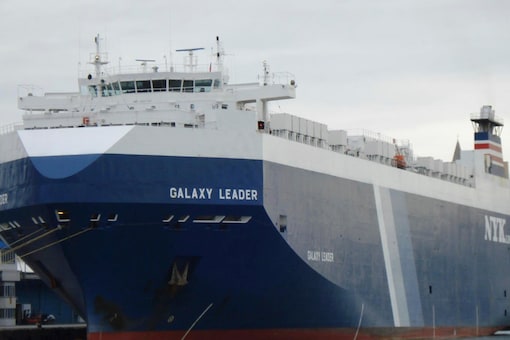 The Galaxy Leader is seen at the port of Koper, Slovenia on Sept. 16, 2008. Yemen's Houthi rebels seized the Israeli-linked cargo ship in a crucial Red Sea shipping route on Sunday, Nov. 19, 2023. (AP Photo)